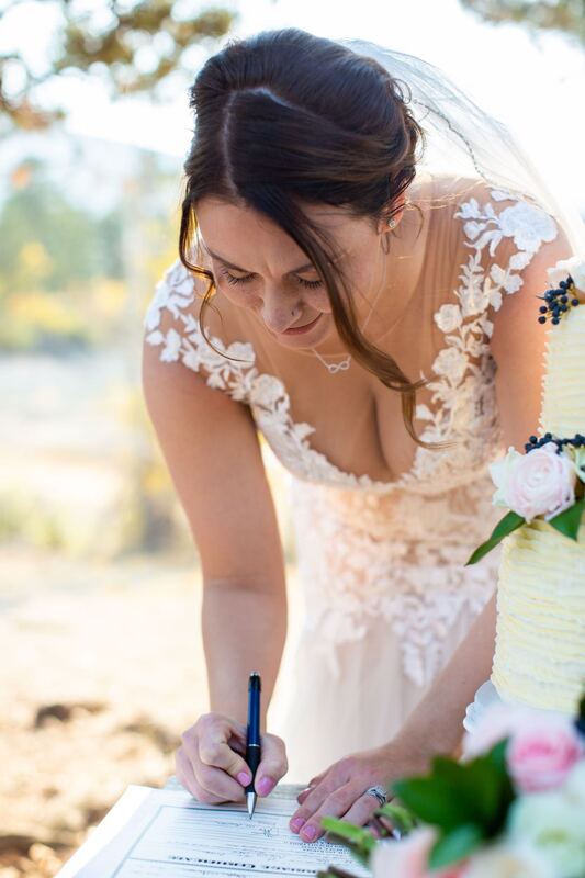 Colorado elopement package