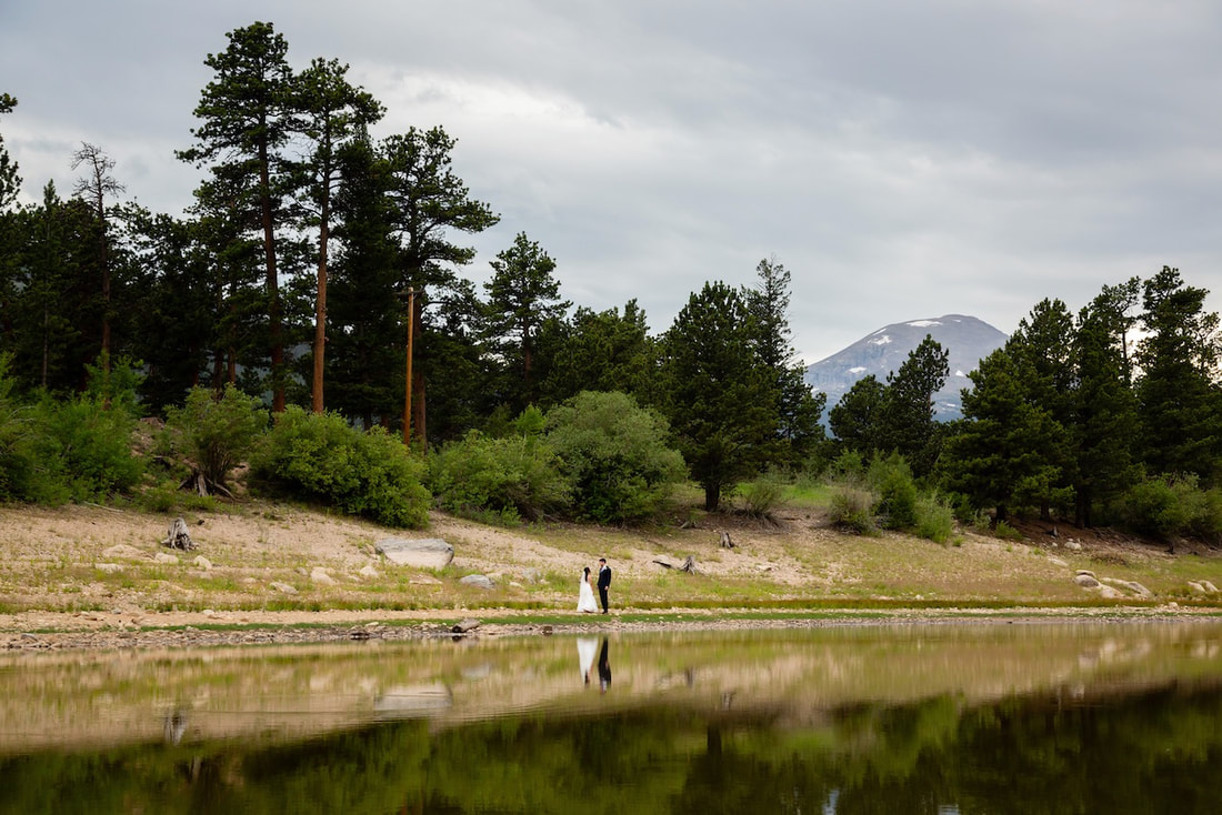 mountain lake wedding