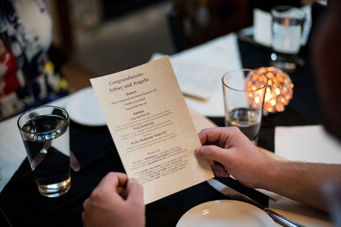 small wedding reception