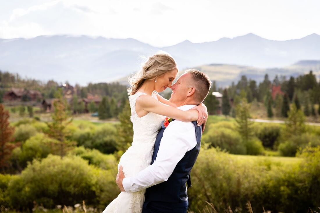 mountain lake wedding