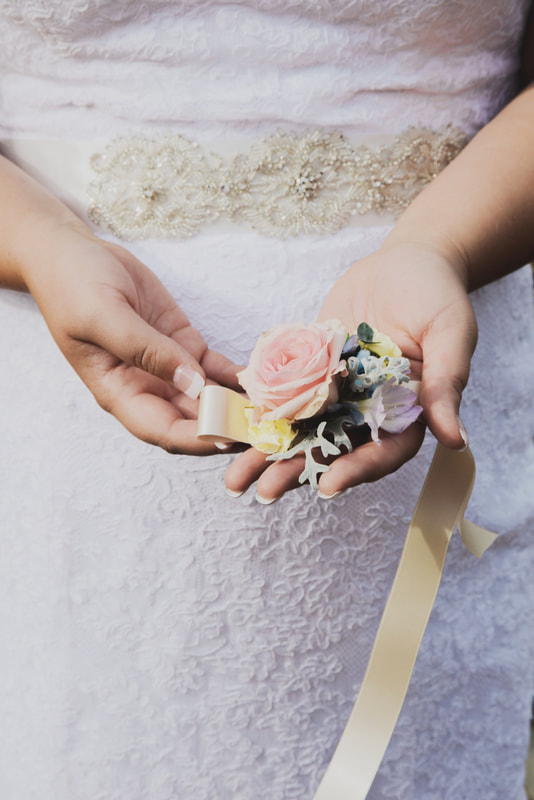 small wedding Colorado corsage