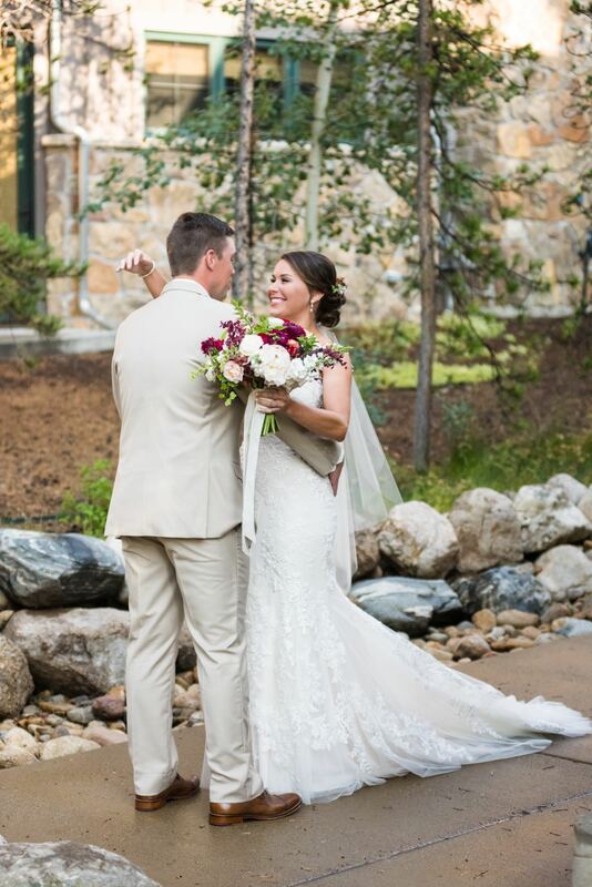 bride groom first look