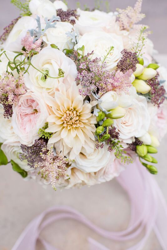 intimate wedding package bouquet